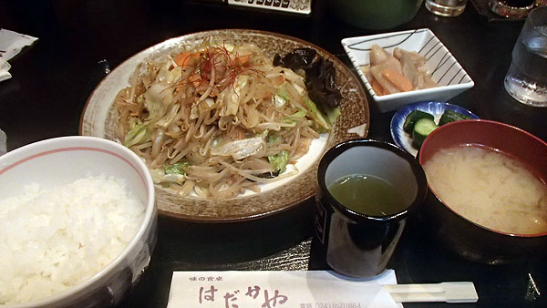 ピリ辛野菜炒め定食